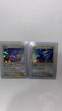 Latios and Latias HGSS10 + HGSS11 Black Star Promo Rare Holo Pokemon Cards 2010 - Image 1