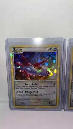 Latios and Latias HGSS10 + HGSS11 Black Star Promo Rare Holo Pokemon Cards 2010 - Image 4