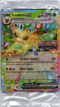 Leafeon ex - (Prismatic Evolutions Stamp) Promo Miscellaneous Cards & Products 0 - Image 1
