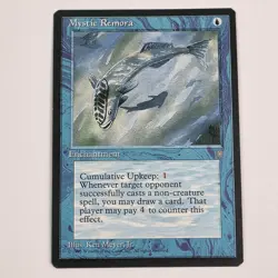 MTG Card - 1x Mystic Remora - Ice Age - LP - Vintage Magic The Gathering 1995 - Image 1