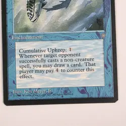 MTG Card - 1x Mystic Remora - Ice Age - LP - Vintage Magic The Gathering 1995 - Image 3