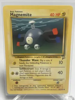 MAGNEMITE - Base Set 2 - 79/130 - Common - Pokemon Card - Unlimited - 2000 - NM - Image 2
