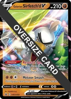 Pokemon TCG: Galarian Sirfetch'd V - SWSH043 - Jumbo Card - Promo (PR) | LP - Image 2