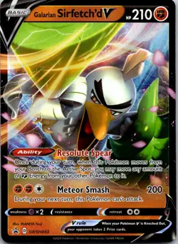 Galarian Sirfetch'd V Promo SWSH: Sword & Shield Promo Cards SWSH043 NM - Image 1