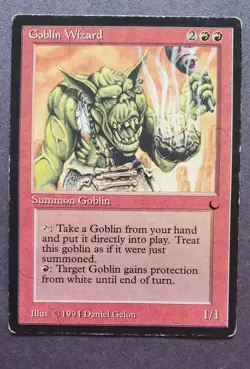 MTG Magic the Gathering Goblin Wizard the Dark MP Moderate Play condition - Image 1