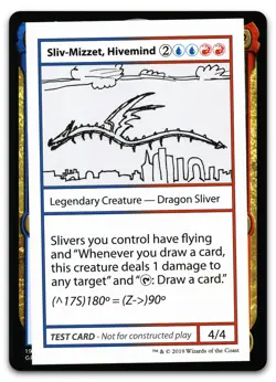 Sliv-Mizzet, Hivemind (No PW Symbol) (NM) Mystery Booster CMB1 Magic MTG - Image 1
