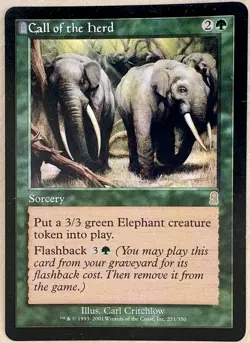 Call of the Herd X1 Odyssey Mtg Magic the Gathering - Image 1