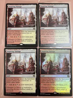 1x Inspiring Vantage Kaladesh Foil NM and 3x Inspiring Vantage Non-Foil MTG - Image 1