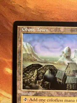 MTG Ghost Town Tempest Lightly Played Condition Rare Land Vintage!! - Image 3