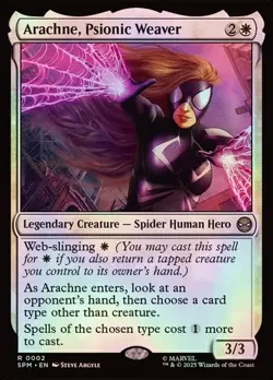 MTG Arachne, Psionic Weaver (2/314) Marvel's Spider-Man NM FOIL - Image 1