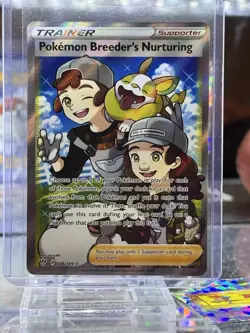 Pokemon Breeder's Nurturing - 188/189 Full Art Rare Card - Darkness Ablaze NM - Image 3