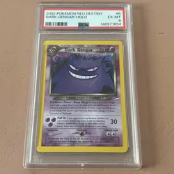 2002 Pokemon Neo Destiny #6 Dark Gengar Holo Stage 2 PSA 6 EX-MT - Image 1