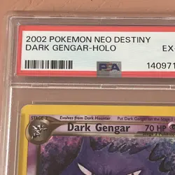 2002 Pokemon Neo Destiny #6 Dark Gengar Holo Stage 2 PSA 6 EX-MT - Image 3