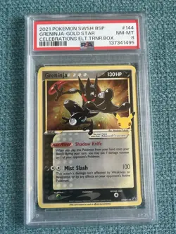 PSA 8 - Greninja Gold Star - SWSH144 - Black Star Promo - Pokemon TCG - Image 1