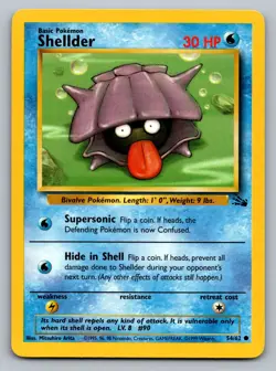 Pokemon TCG Fossil Shellder 54/62 - Image 1