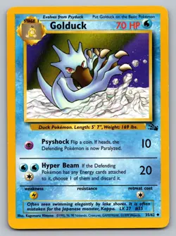 Pokemon TCG Fossil Golduck 35/62 - Image 1