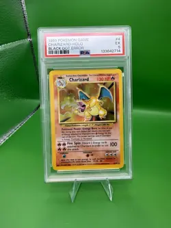 Pokemon 1999 Charizard 4/102 Holo Base Set *Black Dot Error* PSA 5 - Image 1