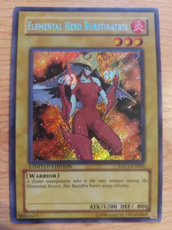 Elemental Hero Burstinatrix - EHC1-EN002 - Lightly Played LP - Limited Ed - Image 1