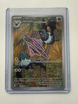 Pokemon Card Swoobat 120/086 Full Art Illustration Rare White Flare - NM / M - Image 4