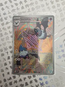 Swoobat - 120/086 - Illustration Rare - White Flare - Pokemon Card NM-MINT - Image 1