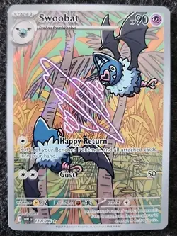 Swoobat - 120/086 - Illustration Rare - White Flare - Pokemon Card - MINT/NM - Image 1
