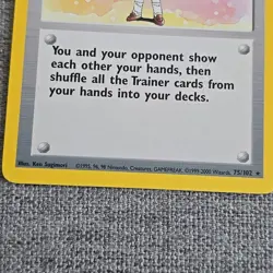 Lass Trainer 75/102 Base Set 4th Print Non HOLO Rare Near MINT Pokemon Card WOTC - Image 2