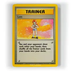 Pokemon - Lass - Non Holo - 75/102 - Base Set - Rare Trainer Card - Image 1