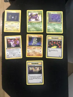 5 Pokemon First Edition Team Rocket Plus 2 Trainer Cards Near Mint Bundle Wotc - Image 3