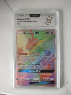 Pokemon Rayquaza GX Celestial Storm 177/168 Holo Secret Rare PCA 9.5 - Image 1