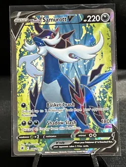 Hisuian Samurott V 176/189 Astral Radiance NM Full Art Pokemon Card - Image 1