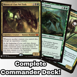 MTG Commander EDH Deck Meren of Clan Nel Toth 100 Magic Cards Custom Deck G/B - Image 1