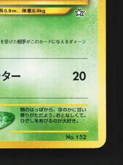Chikorita No.152 HP Neo Premium File 1 Japanese Pokemon Card TCG - Image 3