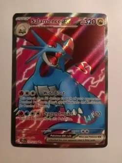 Pokemon TCG Salamence EX Full Art Holo Ultra Rare Card 177/159 Journey Together - Image 1