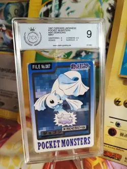 Pokemon Card Jugong Dewgong Pocket Monsters 1997 Carddass Japanese PGS PSA 9 - Image 1