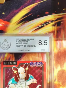Pokemon Card Dragonite Dragoran Carddass Pocket Monsters Japanese PGS PSA 8.5 - Image 4