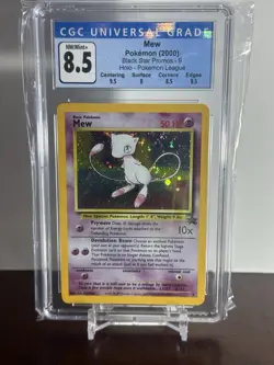 Mew 9 Black Star Promo 2000 Holo Rare Pokemon TCG Card CGC 8.5 BUTT/FART SWIRL! - Image 1