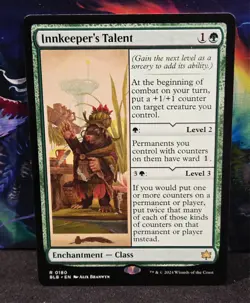 magic the gathering - Innkeeper's Talent - Enchantment - Class - Rare - Green - Image 1