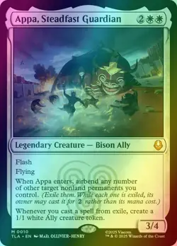 Appa, Steadfast Guardian (Foil, #10) - NM - TLA Avatar #0010 - MTG Magic - Image 1
