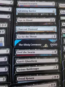 MTG - Commander (EDH) Deck - Shirei, Shizo's Caretaker, Mono Blackrifice ☠ - Image 4