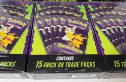 2025 POKEMON HALLOWEEN TRICK OR TRADE LOT OF 3 BOXES WITH 15 BOOSTER PACKS - Image 1