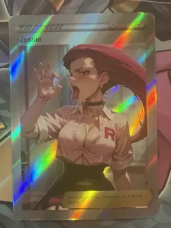 Pokemon Jessie Anime Waifu Custom DIY Trainer Art Pokemon card - Image 2