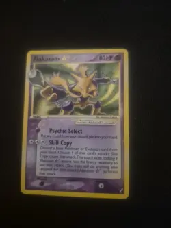 2006 Pokemon Ex Crystal Guardians #99/100 Alakazam Gold Star Holo Rare Foil - Image 3