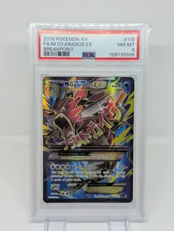 2016 Pokemon XY Full Art M Gyarados ex 115/122 Breakpoint PSA 8 NEAR MINT - MINT - Image 1