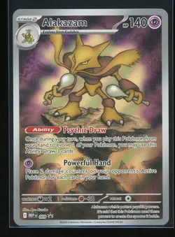 Alakazam 2025 Pokemon Mega Evolution Promo #009 Black Star Promo Holo - Image 1