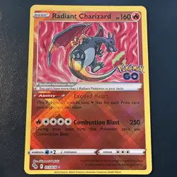 Radiant Charizard 11/78 Pokemon Go Pokemon TCG 2022 NM #2 - Image 1