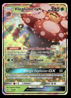 Vileplume GX - 4/236 - Ultra Rare - Cosmic Eclipse - Pokemon Card - NM/M - Image 1
