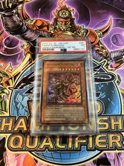 YuGiOh! PSA 7 Yamata Dragon LOD-067 Ultra Rare 1st Edition - Image 1