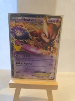 Pokemon TCG Mewtwo EX Celebrations: Classic Collection 54/99 Holo Ultra Rare - Image 1