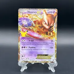 Pokemon TCG Mewtwo EX Celebrations: Classic Collection 54/99 Holo Ultra Rare NM - Image 1