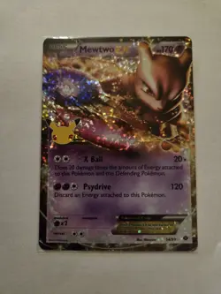 Pokemon TCG Mewtwo EX Celebrations: Classic Collection 54/99 Holo Ultra Rare - Image 1